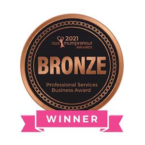 2021 AusMumpreneur Awards Bronze winner, Professional Services Business Award