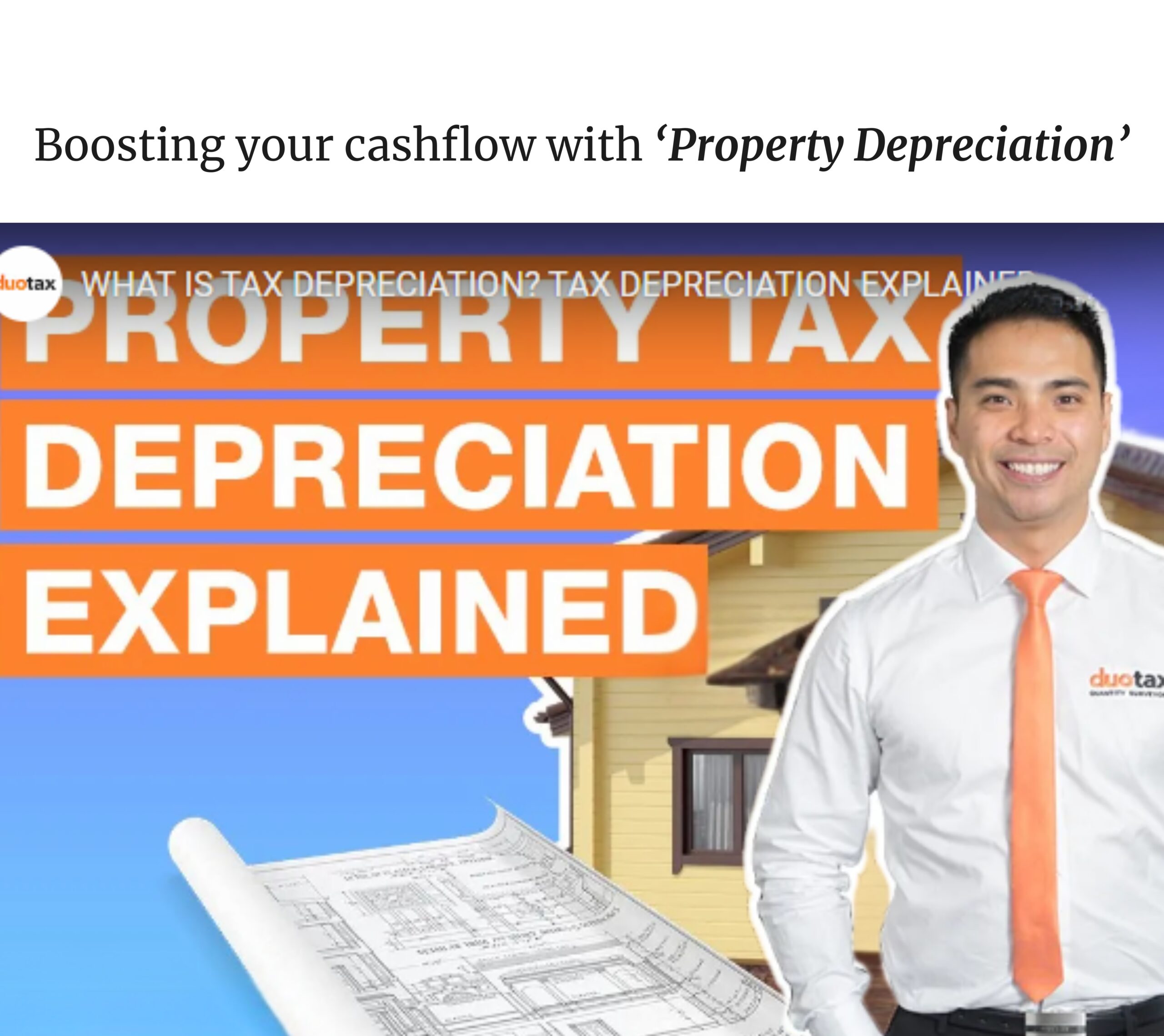Boosting your cashflow with ‘Property Depreciation’